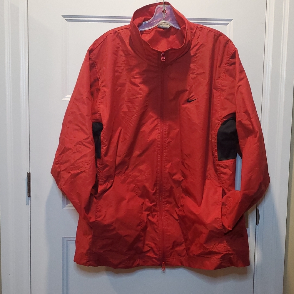 Nike Red and Black Windbreaker